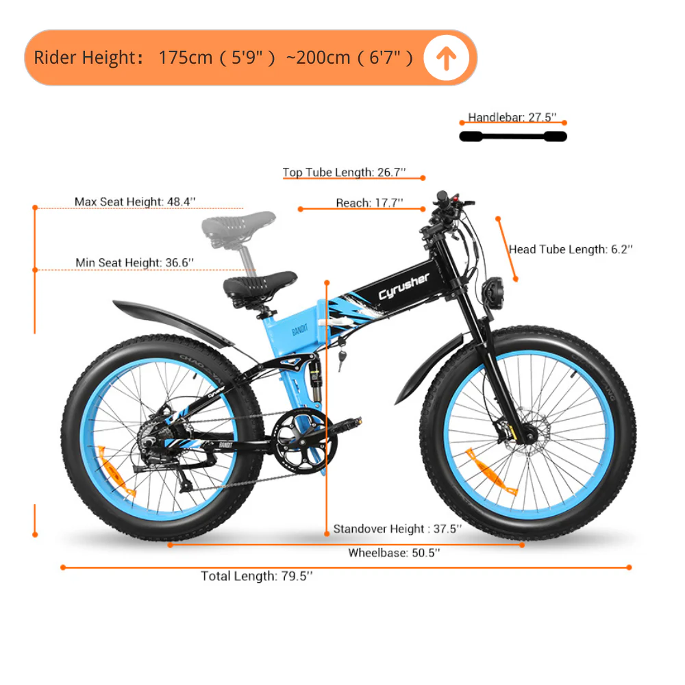 Bandit Mountain Folding Ebike - Image 3