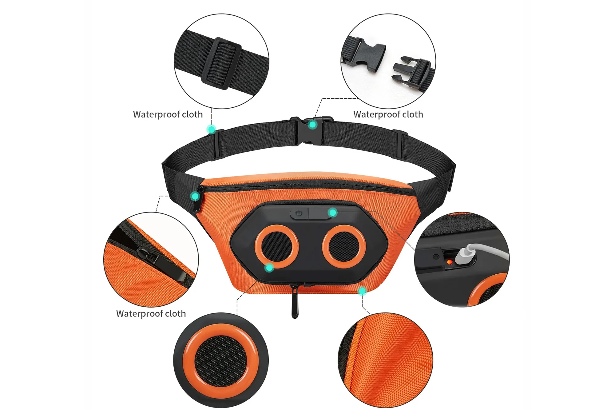 Fanny Pack with Bluetooth Speaker - Image 4