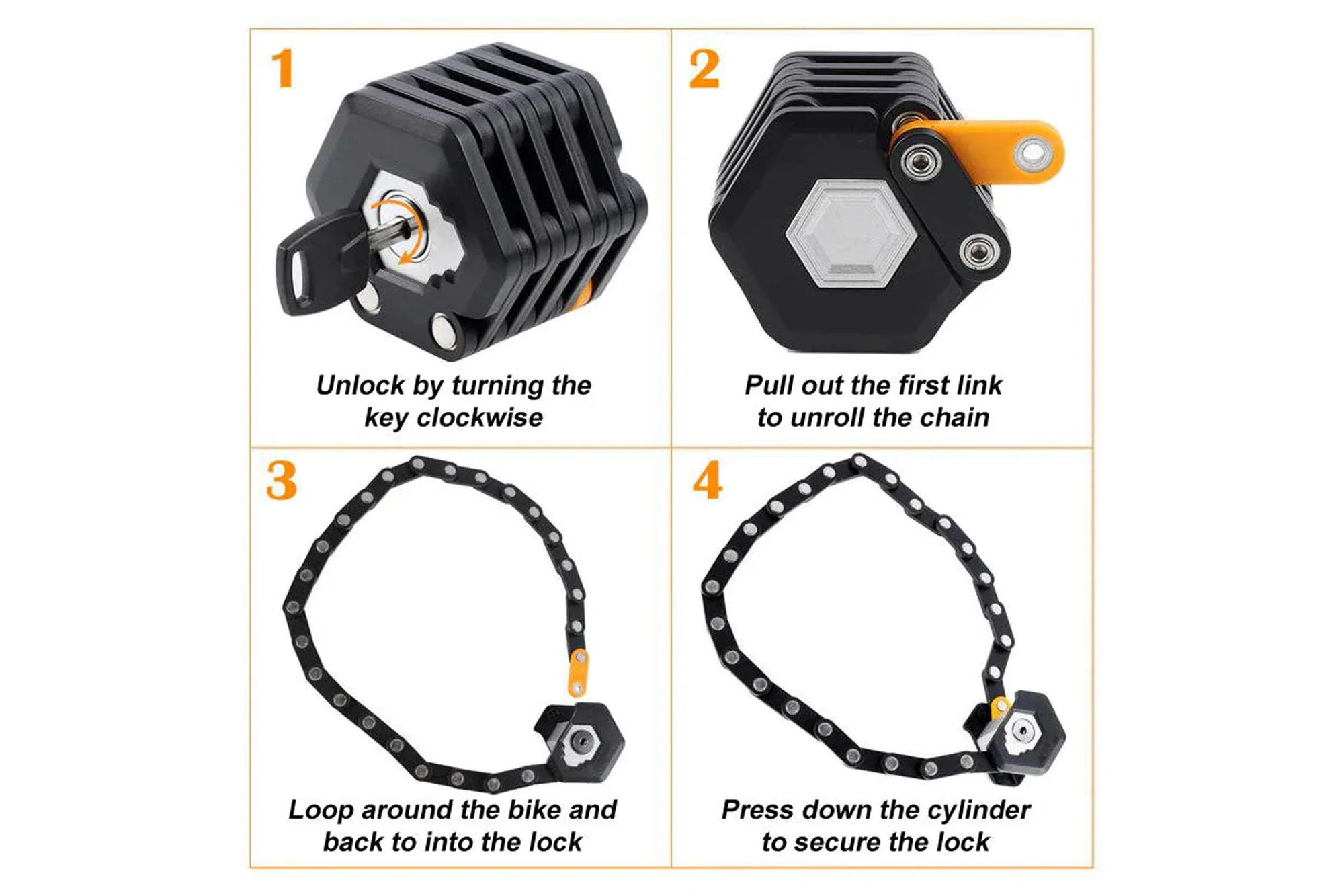 Mini Folding Lock - Image 4
